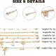 6Pcs Butterfly Chain Anklets For Women CZ Anklet Bracelets Set Adjustable Fashion Evil Eye Anklets 6Pcs Butterfly Chain Anklets For Women CZ Anklet Bracelets Set Adjustable Fashion Evil Eye Anklets